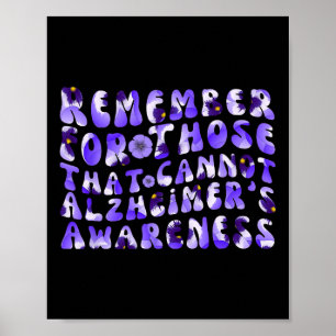 Remember For Those Who Cannot Heimerheimer's Aware Poster