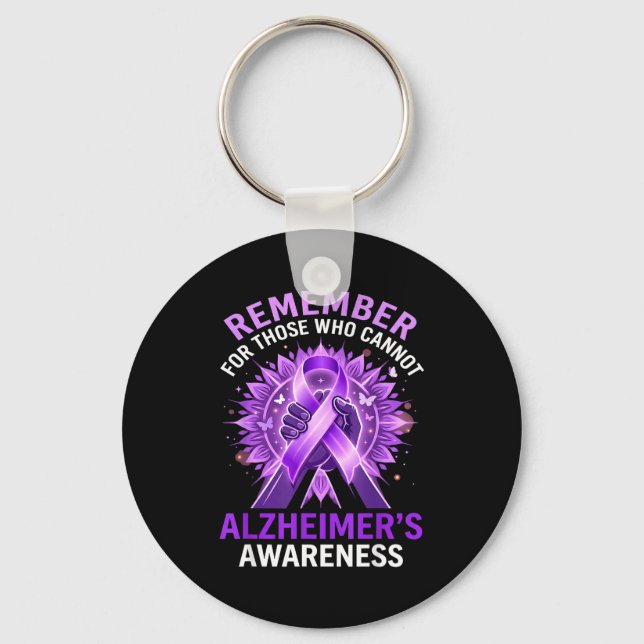 Remember for those who cannot purple alzheimer’s key ring (Front)