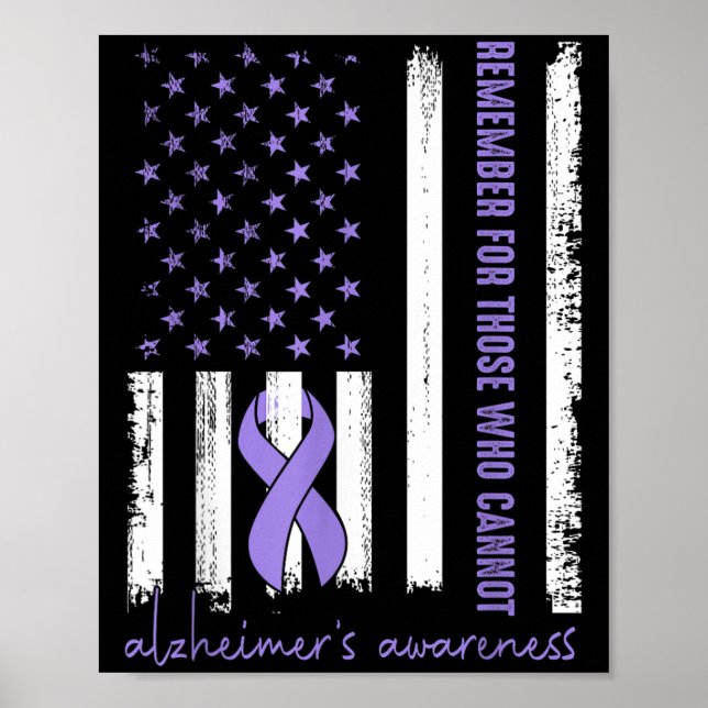 Remember For Those Who Cannot Purple Heimer's Awar Poster (Front)