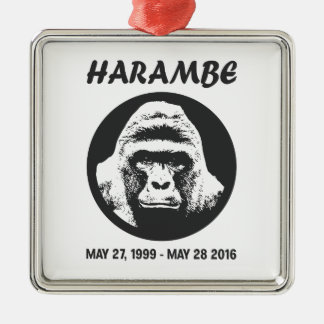 Remember Harambe Metal Tree Decoration