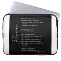 Remember Love poem poster wall art decor black and