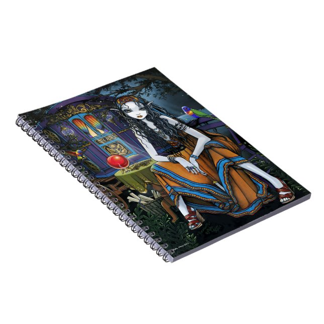 Remember Me Bohemian Gypsy Fortune Teller Notebook (Right Side)