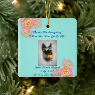 Remember Me Memorial Ceramic Ornament