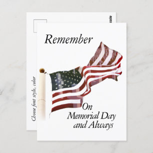 Remember Memorial Day Postcard