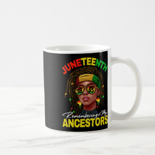 Remember My Ancestors African American Women Black Coffee Mug