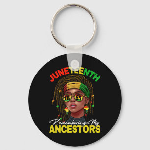 Remember My Ancestors African American Women Black Key Ring