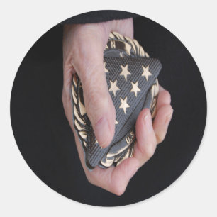 Remember our Veterans Classic Round Sticker