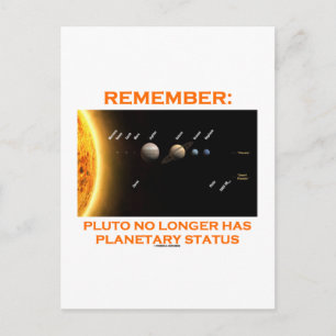 Remember: Pluto No Longer Has Planetary Status Postcard