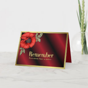 Remember Poppy Card