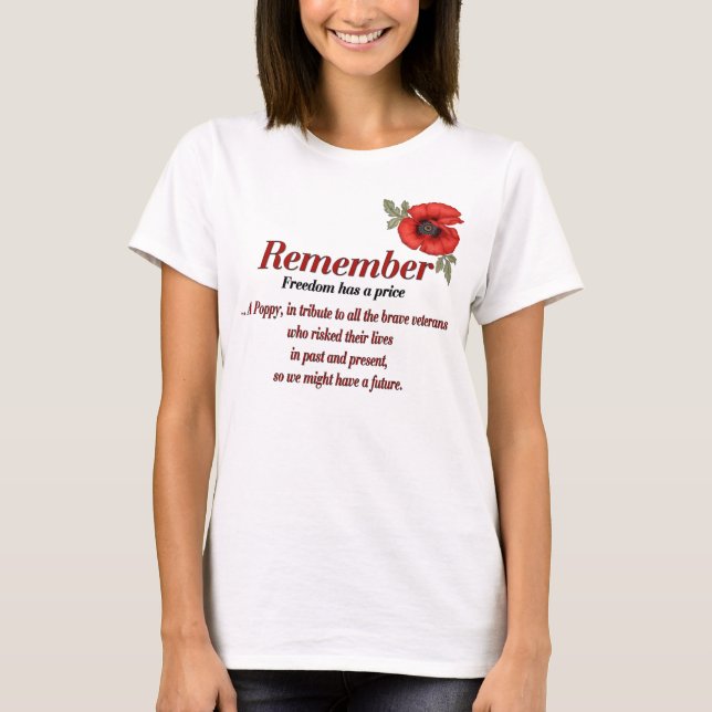 Remember Poppy T-Shirt (Front)