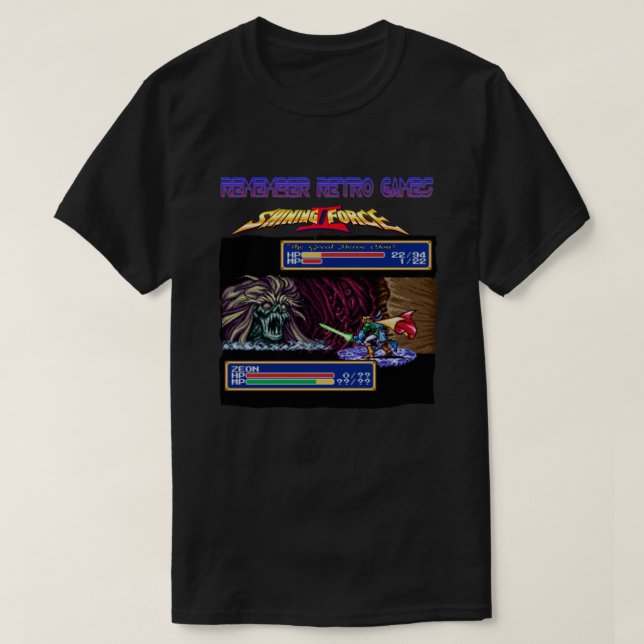 Remember Retro Games Shining Force II Classic T-Shirt (Design Front)
