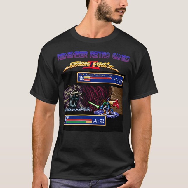 Remember Retro Games Shining Force Ii T-Shirt (Front)