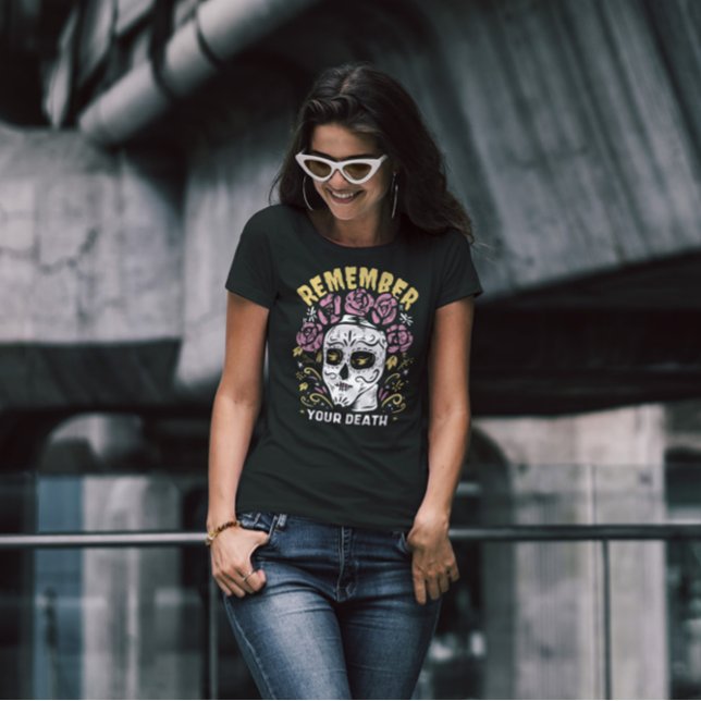 Remember Skull Day Of The Dead T-Shirt (Creator Uploaded)