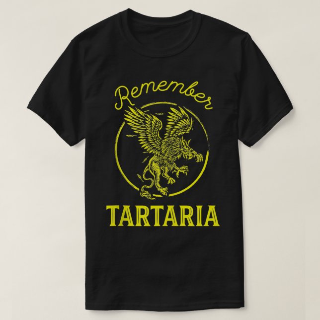 Remember Tartaria Mythical Creature Mud Flood Desi T-Shirt (Design Front)