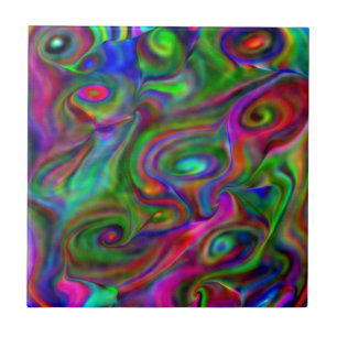 remember the 60s and 70s, fluid colours ceramic tile