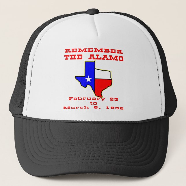Remember The Alamo  #003 Trucker Hat (Front)