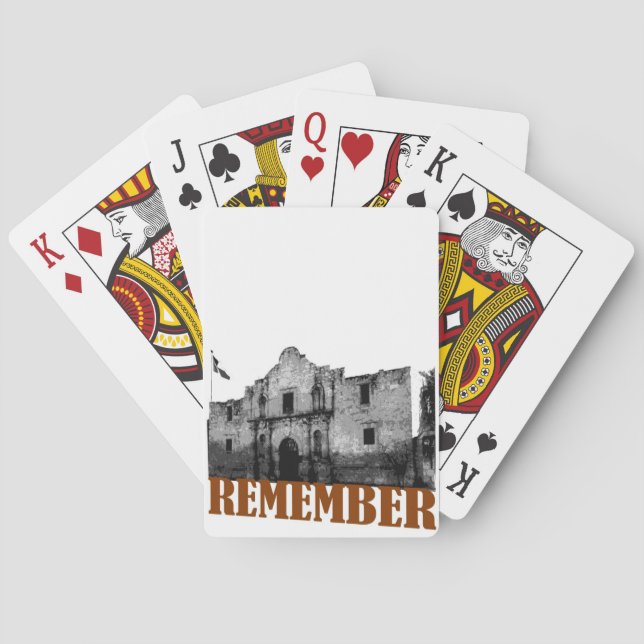 Remember the Alamo Playing Cards (Back)