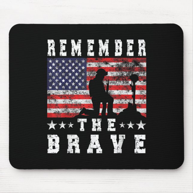 Remember The Brave - Memorial Day  Mouse Pad (Front)