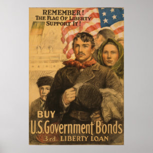 Remember!  The Flag of Liberty Poster