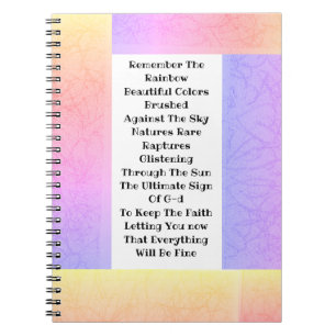 Remember The Rainbow Notebook