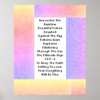 Remember The Rainbow Poster