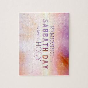 Remember the Sabbath Day 10 Commandments Puzzle