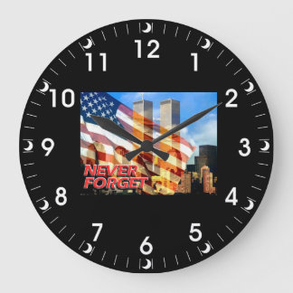 Remember The September 11, 2001 Terrorist Attacks Large Clock