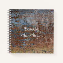 Remember These Things Notebook - Impressionist Pic