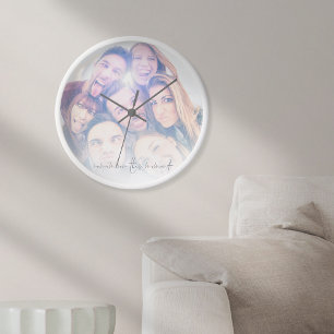 Remember This Moment Best Friends Photo Clock
