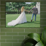 Remember This Moment Newlywed Keepsake Photo  Faux Canvas Print<br><div class="desc">Add your photo, then go to the Design Tool to resize and position your photo to fit the canvas. Edit the text by changing the colour and moving it to the most desired location on your photo. This photo print is the perfect gift for newlyweds. You will be impressed by...</div>