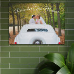 Remember This Moment Newlywed Keepsake Photo Poste Faux Canvas Print<br><div class="desc">Add your photo, then go to the Design Tool to resize and position your photo to fit the canvas. Edit the text by changing the colour and moving it to the most desired location on your photo. This photo print is the perfect gift for newlyweds. You will be impressed by...</div>