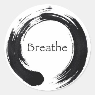 Remember to Breathe! Classic Round Sticker
