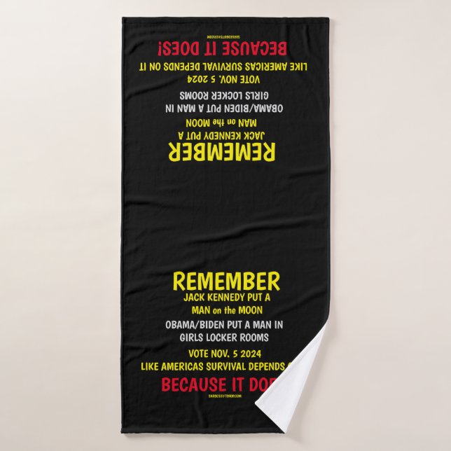 REMEMBER TO VOTE BATH TOWEL (Bath Towel)