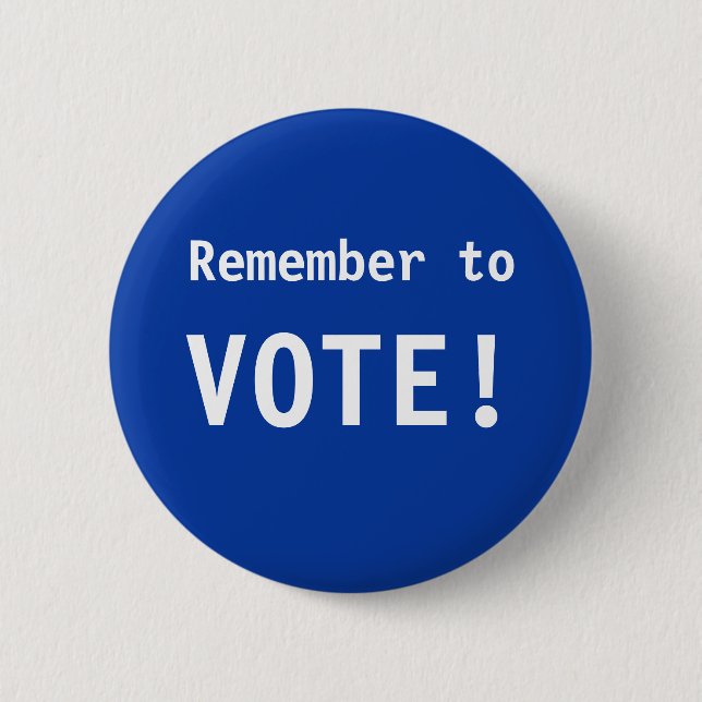 Remember to Vote Button (Front)