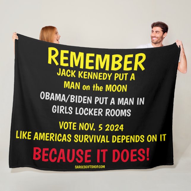 REMEMBER TO VOTE FLEECE BLANKET (In Situ)