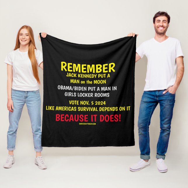 REMEMBER TO VOTE FLEECE BLANKET (In Situ)