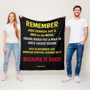 REMEMBER TO VOTE FLEECE BLANKET