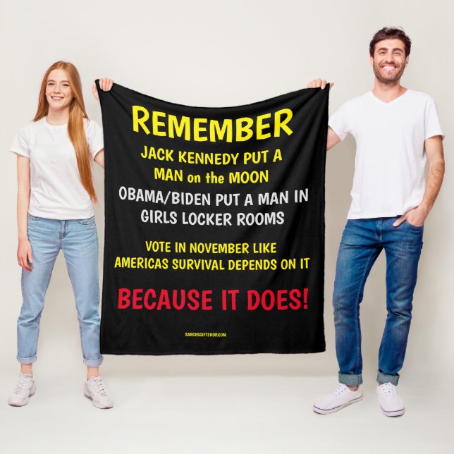 REMEMBER TO VOTE FLEECE BLANKET (In Situ)