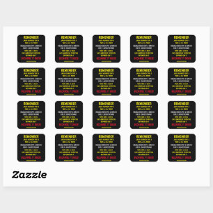 REMEMBER TO VOTE SQUARE STICKER