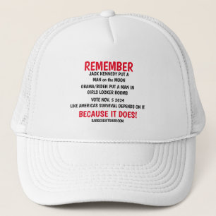 REMEMBER TO VOTE TRUCKER HAT