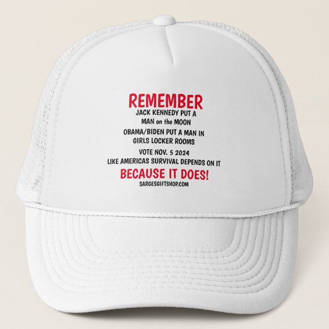 REMEMBER TO VOTE TRUCKER HAT (Front)