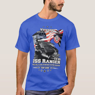 REMEMBER USS CVCVA61 Veterans T-Shirt