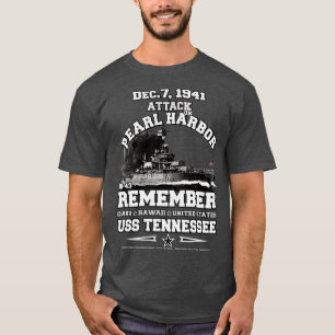 Remember USS Tennessee BB43 Pearl Harbor Veterans  T-Shirt