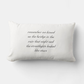 remember we kissed lumbar cushion