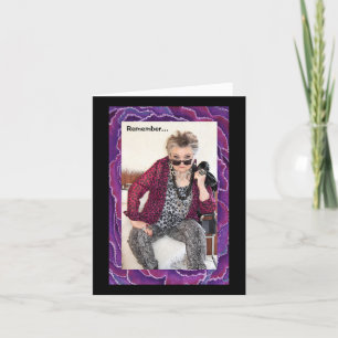 Remember what goes around, comes around card