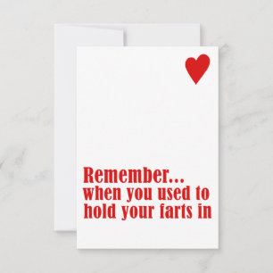 remember when you used to hold your farts in thank you card