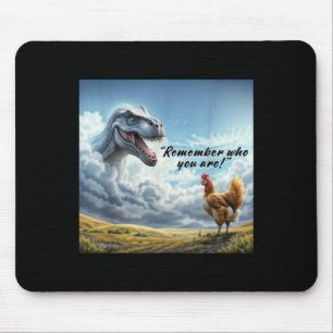Remember Who You Are Dinosaur Chicken  Mouse Pad