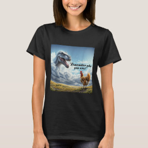 Remember Who You Are Dinosaur Chicken T-Shirt