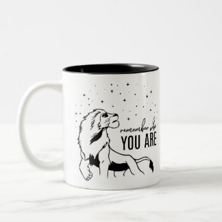 Remember Who You Are - Lion King Two-Tone Coffee Mug