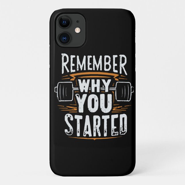 Remember Why you Started Case-Mate iPhone Case (Back)